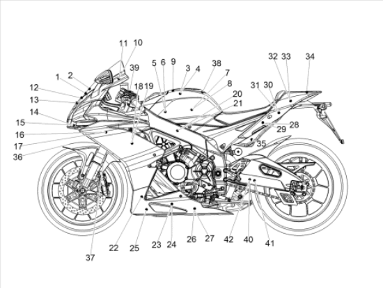 Εικόνα της ΑΥΤ/ΤΟ ΣΠΟΙΛΕΡ RSV4 1000 be a racer-2H000791