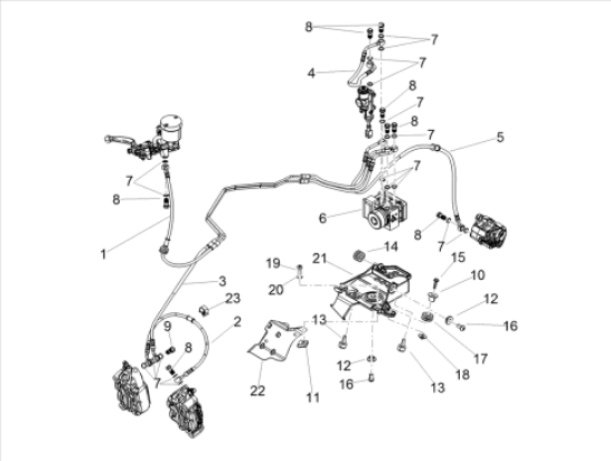 Εικόνα της ΒΑΣΗ ΕΓΚΕΦΑΛΟΥ ABS RSV4 1100-Tuono V4-B044551