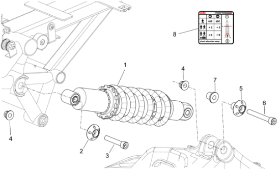 Εικόνα της ΔΑΚΤΥΛΙΔΙ ΑΜΟΡΤ T RS 125/RSV/RS 660-AP8121155