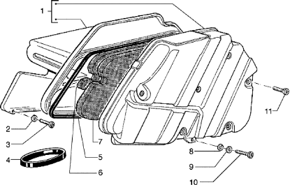 Εικόνα της ΦΙΛΤΡΟ ΑΕΡΟΣ HEXAGON 125-150-LX/T ΜΙΚΡ-4343640P