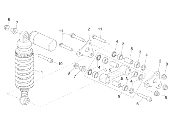 Εικόνα της ΒΙΔΑ M10 X 59 ΑΜΟΡΤΙΣΕΡ RSV/TUONO/SHIVER-AP8152411