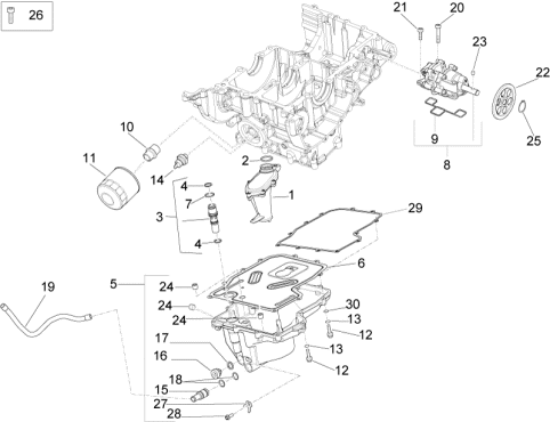 Εικόνα της ΦΙΛΤΡΟ ΛΑΔΙΟΥ RSV 4/TUONO V4/RS 660-1A023538