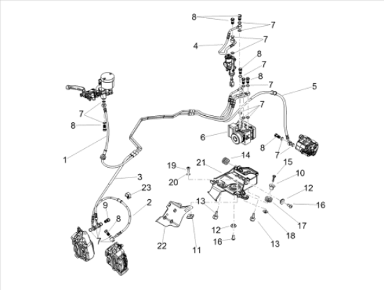 Εικόνα της ΒΑΣΗ ΕΓΚΕΦΑΛΟΥ ABS RSV4 1100-Tuono V4-B044551