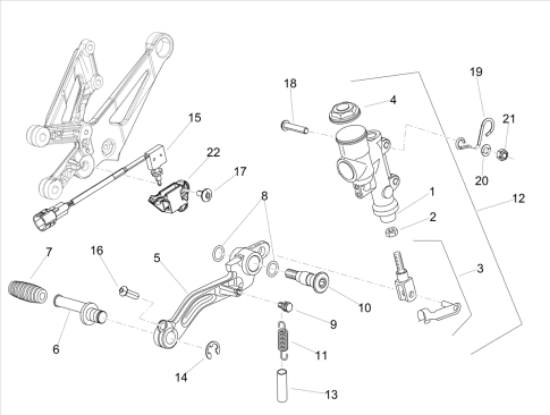 Εικόνα της ΒΑΣΗ ΔΙΑΚΟΠΤΗ ΑΜΠΡ RSV4-TUONO V4-2B003519