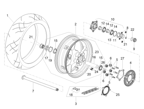 Εικόνα της ΒΑΣΗ ΓΡΑΝΑΖΙΟΥ ΠΙΣΩ ΤΡΟΧΟΥ MOTO 750-1200-AP81257305