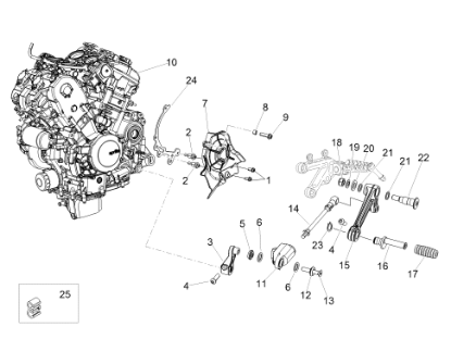 Εικόνα της ΑΠΟΣΤΑΤΗΣ ΑΞΟΝΑ ΛΕΒΙΕ ΤΑΧΥΤ V4 1100-V10-2B002562