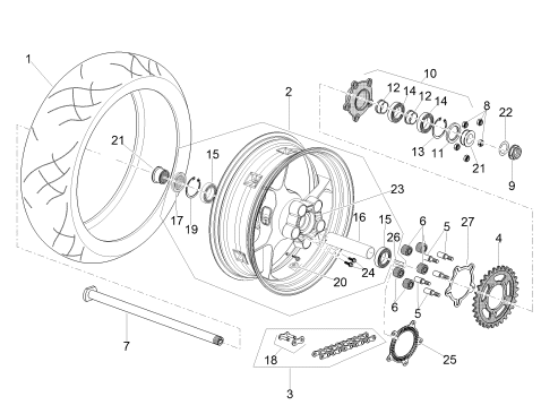 Εικόνα της ΤΡΟΧΟΣ ΠΙΣΩ RSV 4 R APRC-TUONO-898255