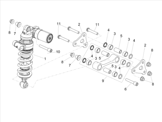 Εικόνα της ΒΑΣΗ ΜΠΡΑΤΣΟΥ ΠΙΣΩ ΑΜΟΡΤ TUONO-RSV 4-2B003070