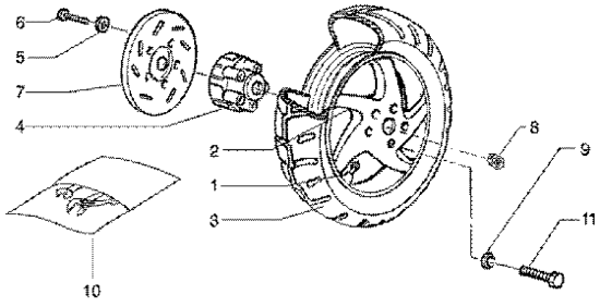 Εικόνα της ΒΑΣΗ ΠΙΣΩ ΔΙΣΚΟΦΡ RUN-STALK-MC2-56111R