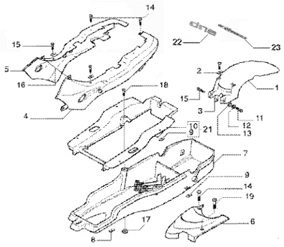Εικόνα της ΠΛΕΥΡΟ ΑΡ GILERA DNA ΣΕΛΛΑΣ ΚΟΚ 894-57668350R7