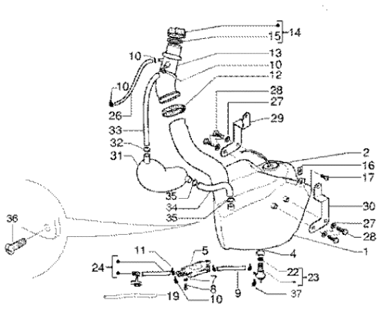 Εικόνα της ΤΕΠΟΖΙΤΟ ΒΕΝΖ GILERA DNA 125-150-577215