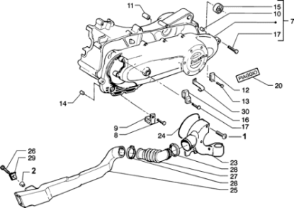 Εικόνα της ΚΑΠΑΚΙ ΚΙΝΗΤΗΡΑ ΖΙΡ 50 4Τ-VESPA 50 4T-969211