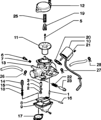 Εικόνα της ΑΞΟΝΑΚΙ ΠΛΩΤΗΡΑ ΚΑΡΜΠ SCOOTER 50-100-CM151801