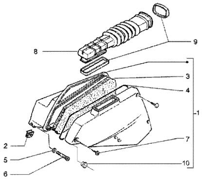 Εικόνα της ΘΑΛΑΜΟΣ ΦΙΛΤΡΟΥ LIBERTY 125<>200-SONAR-B017388