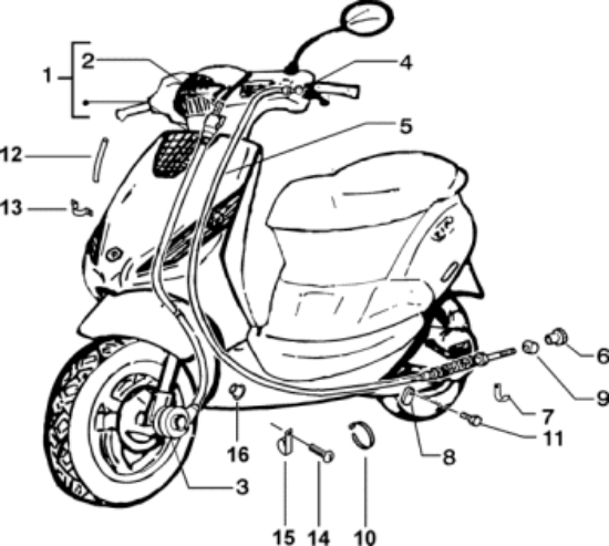 Εικόνα της ΦΩΛΙΑ ΜΑΝΕΤΑΣ ΝΤΙΖΑΣ ΦΡΕΝΟΥ ΡΚ-SCOOTER-178709