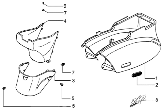 Εικόνα της ΚΑΠΑΚΙ ΚΕΝΤΡ ΚΙΝ ΖΙΡ CAT-4T ΑΝΩ ΓΚΡΙ 529-57540500G7