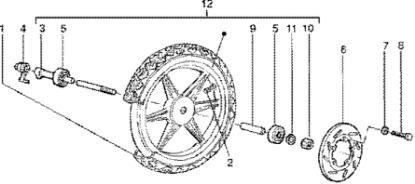 Εικόνα της ΑΠΟΣΤΑΤΗΣ ΜΠΡ ΤΡΟΧΟΥ LIBERTY 50 2T / 125-464654