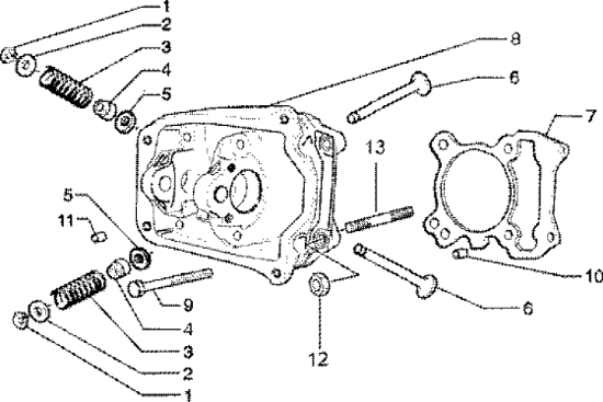Εικόνα της ΚΕΦΑΛΗ ΚΥΛΙΝΔΡΟΥ VESPA ΕΤ4 150-SK150 4-82647R