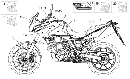 Εικόνα της ΑΥΤ/ΤΑ ΣΕΤ PEGASO STRADA APRILIA BLACK0-893080