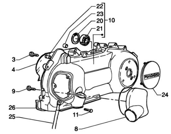 Εικόνα της ΚΑΠΑΚΙ ΔΙΑΚΟΣΜΗΤ ΚΙΝΗΤΗΡΑ 125-250 E3-CM155102