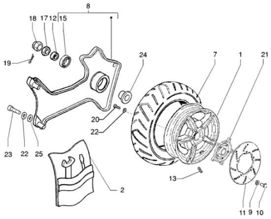 Εικόνα της ΤΡΟΧΟΣ ΠΙΣΩ RUNNER VX/R-FL ΓΚΡΙ 121-56486500E1