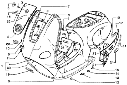 Εικόνα της ΜΟΥΤΣΟΥΝΑ VESPA ΕΤ4 GRI EXCAL 738-47220000F2