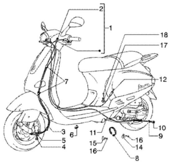 Εικόνα της ΝΤΙΖΑ ΓΚΑΖΙΟΥ VESPA ΕΤ4 125-150 LEADER-CM065907