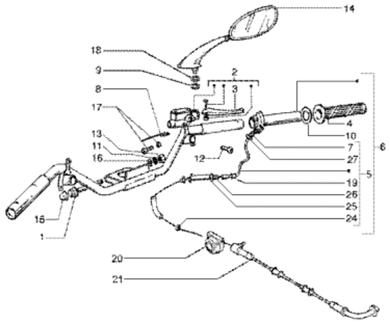 Εικόνα της ΝΤΙΖΑ ΓΚΑΖΙΟΥ VESPA ΕΤ4 125-150 LEADER-CM065907