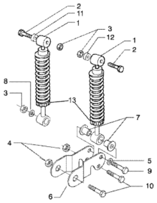 Εικόνα της ΑΜΟΡΤΙΣΕΡ ΠΙΣΩ Χ9 125<>250-EVO-56231R