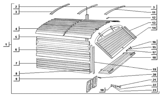 Εικόνα της ΛΑΣΤΙΧΟ ΤΖΑΜΙΟΥ ΠΟΡΤΑΣ ΑΡΕ 50 N°3-CM255506