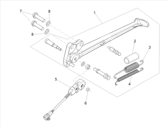 Εικόνα της ΕΛΑΤΗΡΙΟ ΠΛ ΣΤΑΝ SCOOTER/MOTO/TUAREG 660-AP8221211