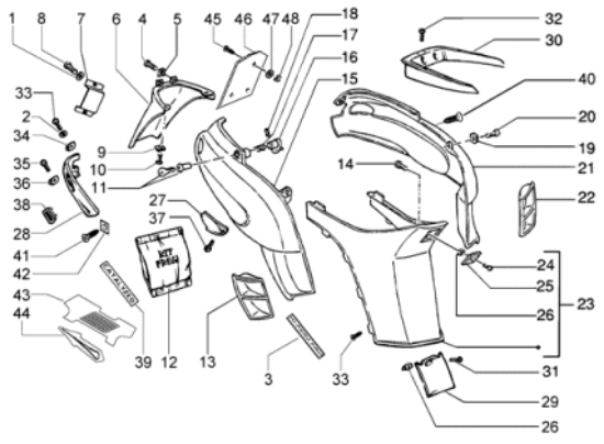 Εικόνα της ΠΛΕΥΡΟ ΔΕ NRG MC2-MC3-EXTR NERO 94-CM0046025090