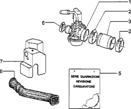 Εικόνα της ΚΑΡΜΠΙΡΑΤΕΡ VESPA ET2 50 WEBER-487823