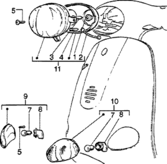 Εικόνα της ΦΛΑΣ ΜΠΡΟΣ ΑΡ VESPA ET2-ΕΤ4-293600