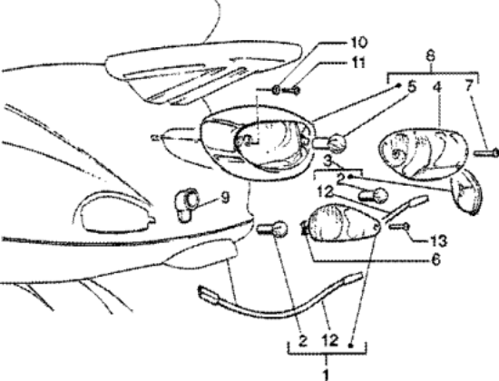 Εικόνα της ΦΛΑΣ ΠΙΣΩ ΔΕ VESPA ET2-ΕΤ4-293604