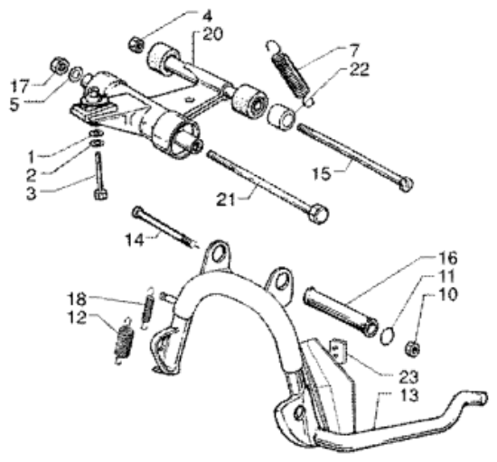 Εικόνα της ΕΛΑΤΗΡΙΟ ΣΤΑΝ VESPA ΕΤ4 50 ΕΣΩΤ-582505