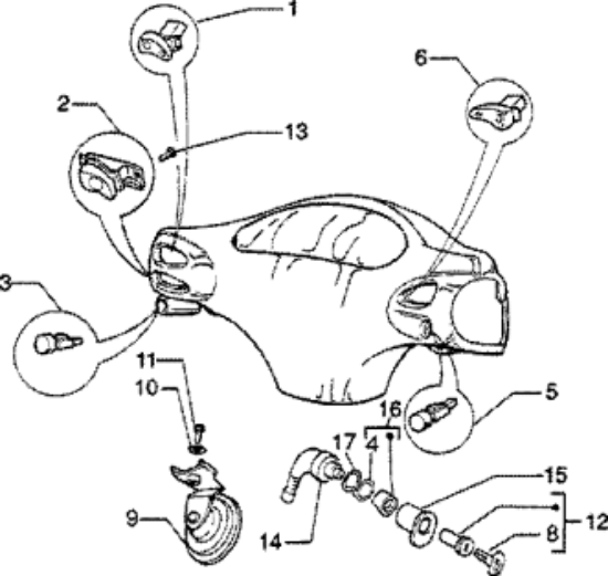 Εικόνα της ΚΛΕΙΔΙ ΑΚΑΤΕΡΓ VESPA ΕΤ2 50-4T-573960