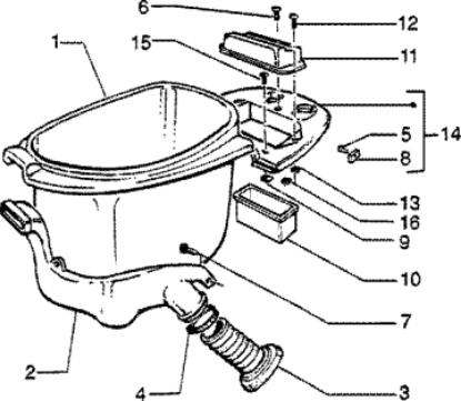 Εικόνα της ΚΑΠΑΚΙ ΜΕΣ ΜΠΑΤΑΡΙΑΣ VESPA LX 50 2T-623019