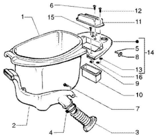 Εικόνα της ΦΥΣΟΥΝΑ ΕΙΣΑΓ ΑΕΡΟΣ VESPA ΕΤ4 150-829120