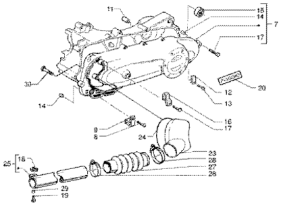 Εικόνα της ΚΑΠΑΚΙ ΚΙΝΗΤΗΡΑ ΖΙΡ 50 4Τ-VESPA 50 4T-969211