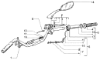 Εικόνα της ΚΑΘΡΕΠΤΗΣ VESPA ΕΤ4 150CC ΔΕΞΙΟΣ-581555