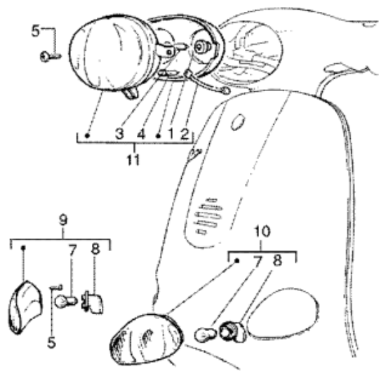 Εικόνα της ΦΑΝΟΣ ΜΠΡΟΣ VESPA ET4 50-LIB50(12-35-35)-293599