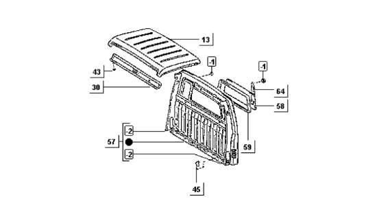 Εικόνα της ΤΖΑΜΙ PORTER PICK-UP ΠΙΣΩ ΚΑΜΠΙΝΑΣ-B007327