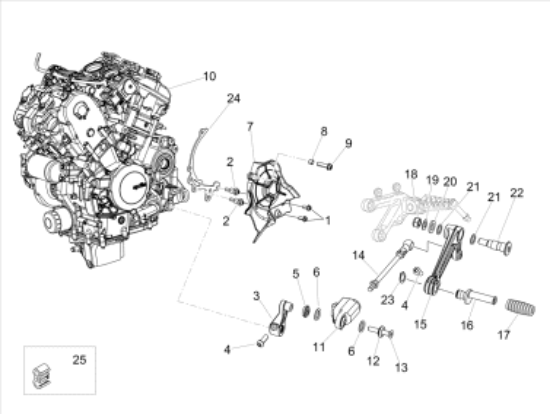 Εικόνα της ΔΙΑΤΑΞΗ QUICK SHIFT RSV-TUONO 1100 V4-2B009189