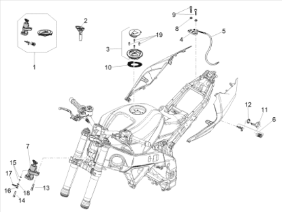 Εικόνα της ΛΑΜΑΚΙ ΚΛΕΙΔΑΡΙΑΣ ΣΕΛΛΑΣ RSV 4/TUONO V4-AP8134948