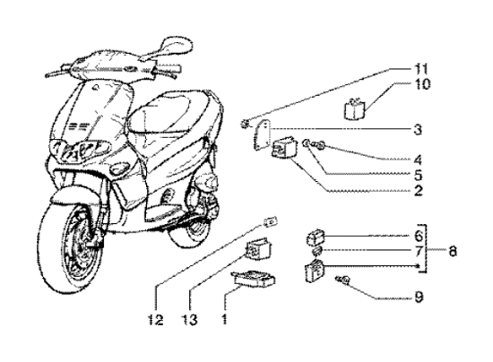 Εικόνα της ΦΛΑΣΕΡ SCOOTER-ΑΡΕ 50 12V/10W (1E000344)-1E000357R