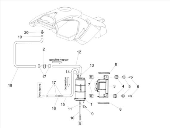 Εικόνα της ΣΥΝΔΕΣΜΟΣ ΤΕΠΟΖΙΤΟΥ APRILIA-MG-2B001203