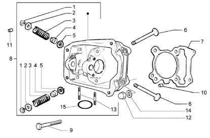 Εικόνα της ΚΕΦΑΛΗ ΚΥΛΙΝΔΡΟΥ VESPA ΕΤ4 150-SK150 4-82647R