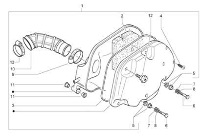 Εικόνα της ΦΛΑΝΤΖΑ ΘΑΛΑΜΟΥ ΦΙΛΤΡΟΥ VESPA GTS-844428