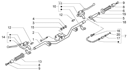 Εικόνα της ΣΚΡΙΠ ΓΚΑΖΙΟΥ VESPA GT 125-200-CM060950